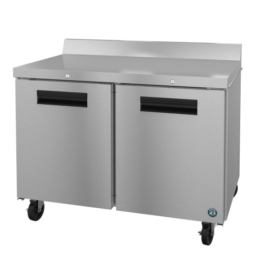 Hoshizaki WR48B-01 48"W Two Door Stainless Steel Steelheart Series Worktop Refrigerator
