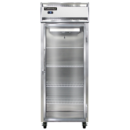Continental Refrigerator 1FESNGD 28.5" W One-Section Glass Door Reach-In Extra-Wide Freezer - 115 Volts