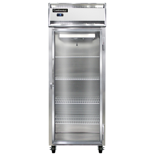 Continental Refrigerator 1FESNGD 28.5" W One-Section Glass Door Reach-In Extra-Wide Freezer - 115 Volts