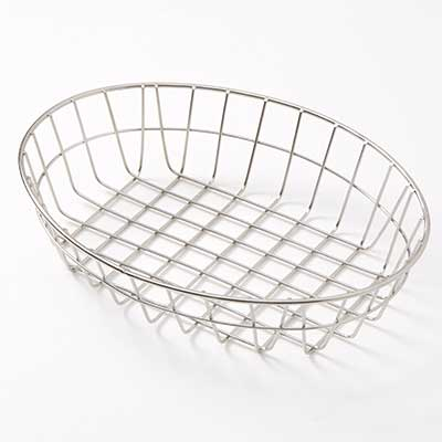 American Metalcraft GOVS811 Stainless Steel Oblong Grid Basket