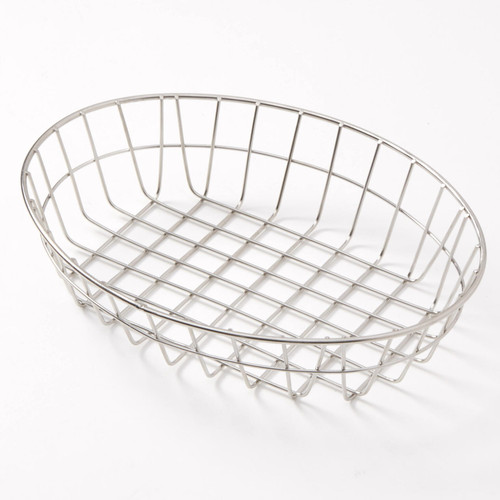 American Metalcraft GOVS811 Stainless Steel Oblong Grid Basket