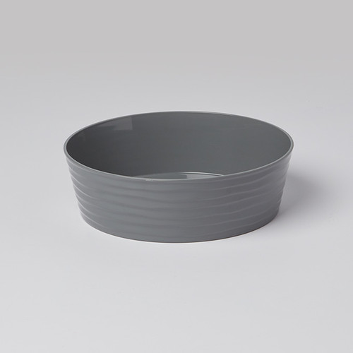 American Metalcraft B10G 10" 80 Oz. Plastic Gray Round Serving Bowl