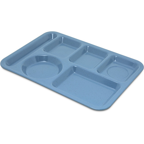 Carlisle 4398192 14" W x 10" D x 0.72" H Rectangular Melamine Compartment Tray