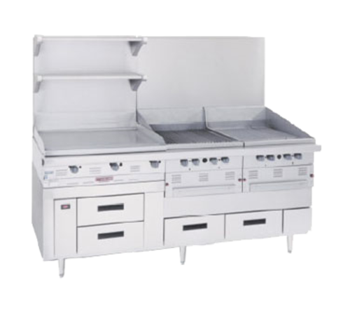 Garland GN17C102 102"W Six Drawer Arctic Fire Refrigerator Base