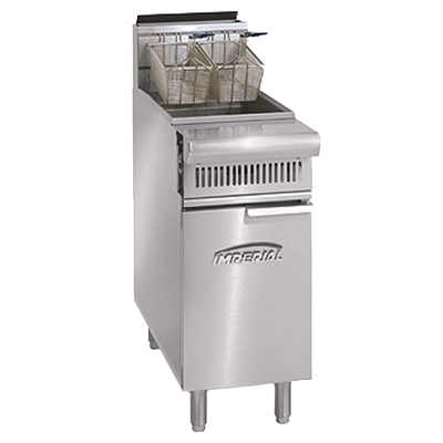 Imperial IHR-F2525 Gas 25 lb Spec Series Heavy Duty Range Match Fryer - 140,000 BTU