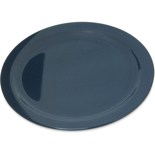 Carlisle 4350035 10 1/5" Dia. Round Melamine Cafe Blue Dallas Ware Dinner Plate