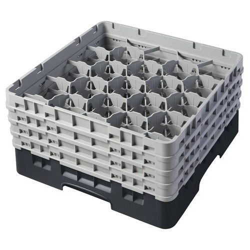 Cambro 20S800110 Camrack Glass Rack With (4) Soft Gray Extenders - 2 Cases