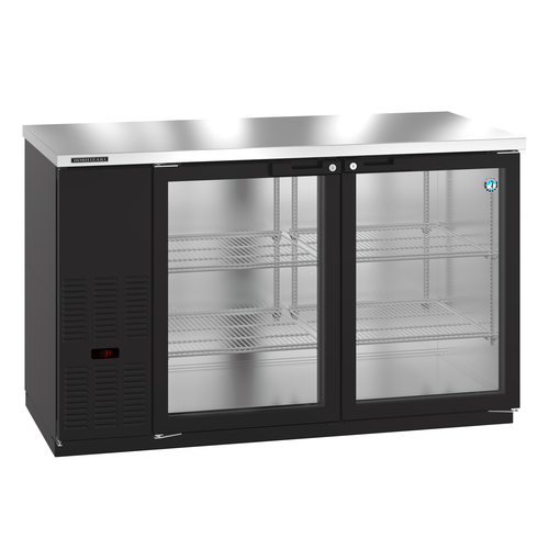 Hoshizaki BB59-G 59.5"W Two-Section Glass Door Refrigerated Back Bar Cooler