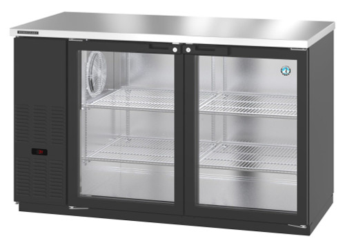 Hoshizaki BB59-G 59.5"W Two-Section Glass Door Refrigerated Back Bar Cooler