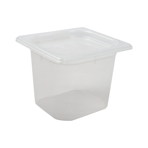 San Jamar MP16 ModPan 1/6 Size Translucent Food Pan 8" Deep
