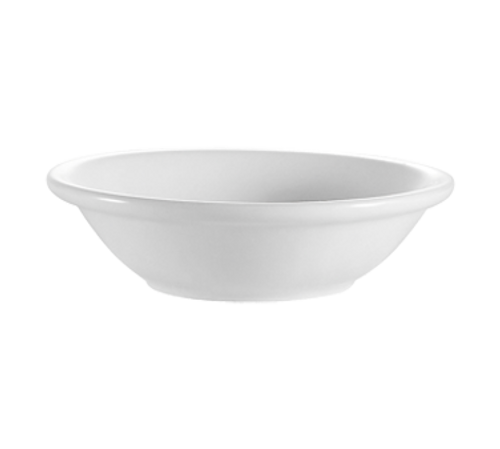 CAC China RCN-32 3.5 Oz. Super White Porcelain Round Clinton Fruit Dish (3 Dozen Per Case)