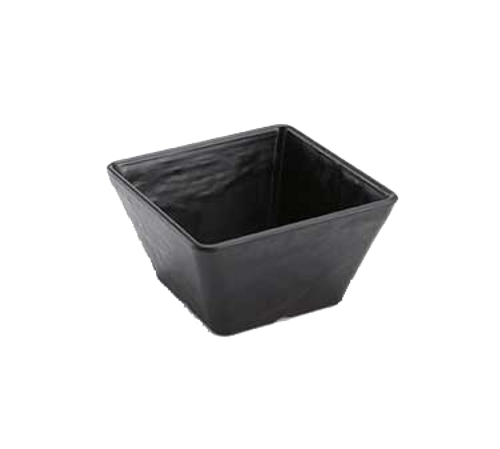 American Metalcraft FSMEL53 23 Oz. Plastic Black Square Bowl