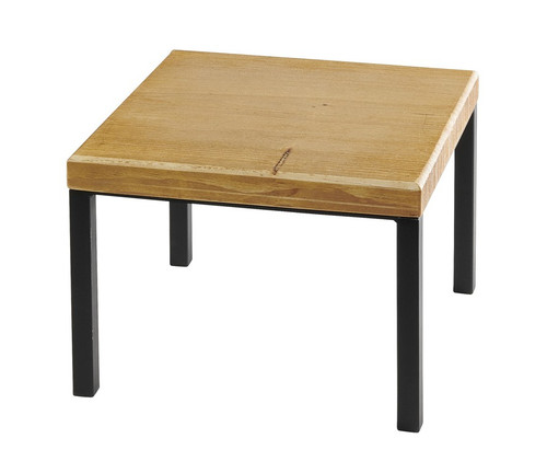 Cal-Mil 22065-9-99 12"W x 12"D x 9"H Square Wood Madera Riser
