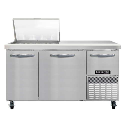 Continental Refrigerator RA60N12M 60" W One Door Refrigerated Base Sandwich Unit