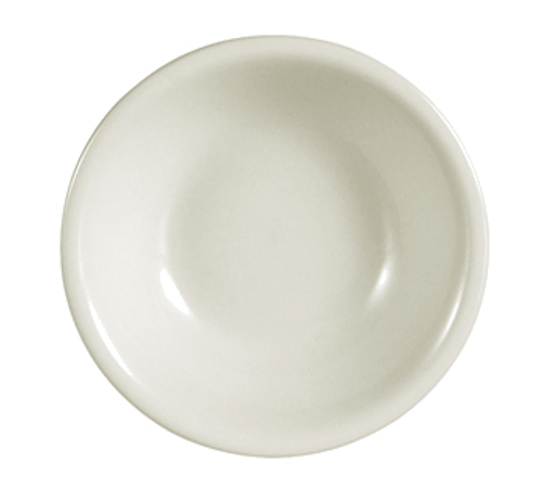 CAC China REC-32 3.5 Oz. American White Ceramic Round REC Fruit Dish (3 Dozen Per Case)