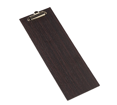 American Metalcraft CB4 4.5" W Espresso Wood Menu Holder