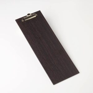American Metalcraft CB4 4.5" W Espresso Wood Menu Holder