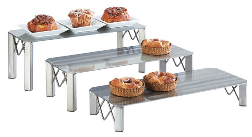 Cal-Mil 3418-5 20"W x 8"D x 5"H Rectangular Metal Industrial Riser