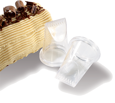 Matfer Bourgeat 167152 Pastry Tip 7/8" Yule Log 8 Holed Flat & Serrated Side Polycarbonate - 1 Pack