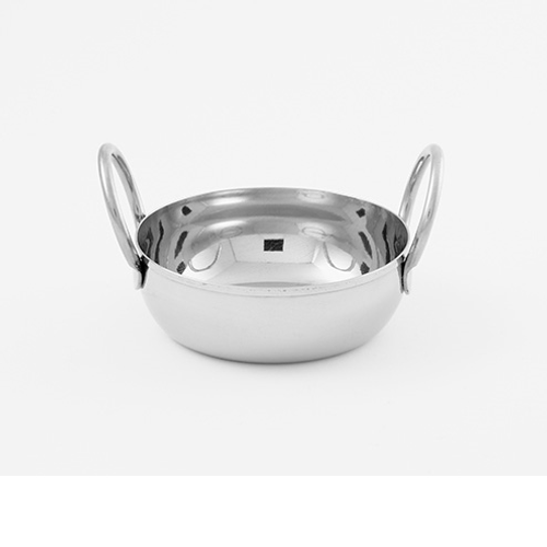 American Metalcraft BD45 5.13" 16 Oz. Stainless Steel Round Balti Dish