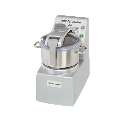 Robot Coupe R8 8 L. Stainless Steel Bowl with Handle Cutter and Mixer - 208-240 Volts, 3 HP