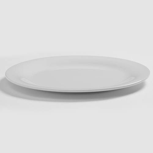 American Metalcraft DPW10WH 10" Plastic White Round Plate