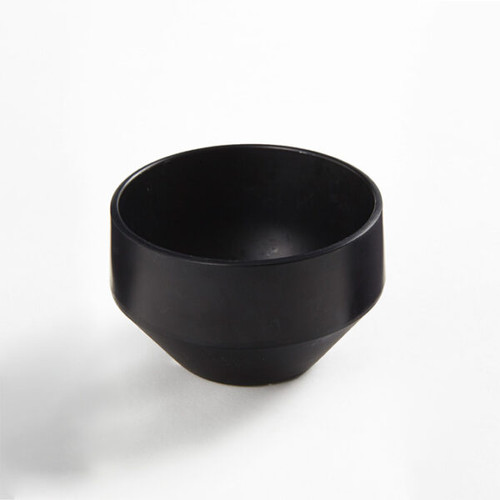 American Metalcraft MSCRB2 2" 2 Oz. Plastic Black Round Sauce Cup