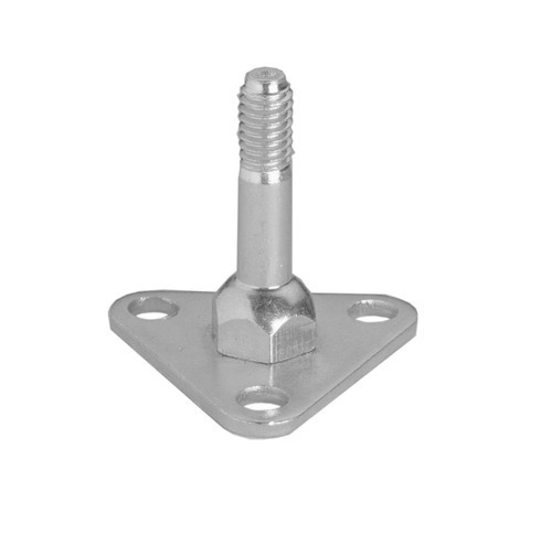 Metro 9993Z Triangular FootPlate Plated Finish Compatible With Super Erecta Qwikslot & Metromax Family Posts