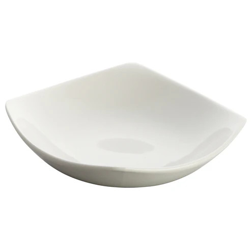 Winco WDP013-104 Porcelain Bright White Square Dish (36 Each Per Case)