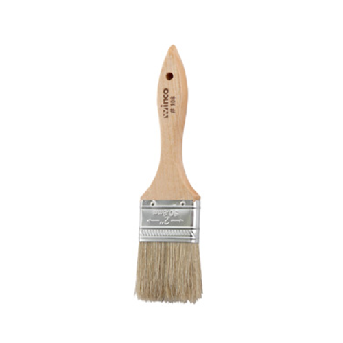 Winco WBR-20 Pastry Brush 2" Wide Boar Hair Bristles Wooden Handle Metal Ferrules