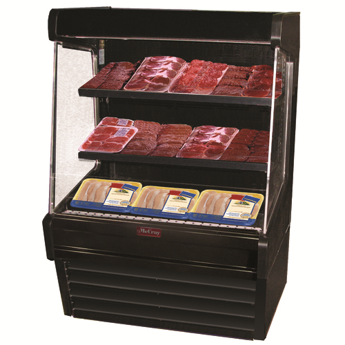 Howard McCray SC-OM30E-6L-B-LED 75"W Meat Open Merchandiser