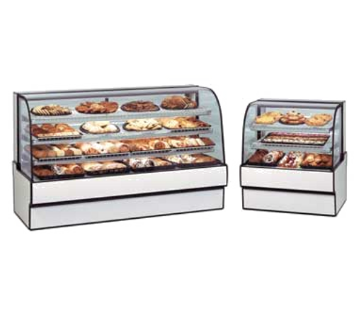 Federal Industries CGD7742 77.13" W Curved Glass Non-Refrigerated Bakery Case