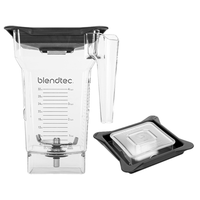 Blendtec 40-712-01 FourSide 75 Oz. Copolyester Jar - Clear Black Lid - Pack of 10