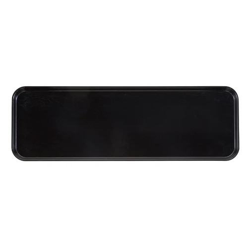 Cambro 826MT110 8-1/4" x 25-1/2" x 3/4" Black Rectangular Fiberglass Market Display Tray