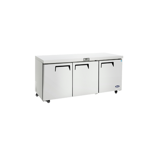 Atosa MGF8404GR 21.13 Cu. Ft. Solid Door Reach-In Undercounter Refrigerator - 115 Volts