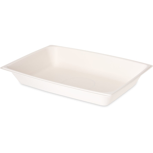 Dinex DXHH8 12 Oz. White Rectangular Polypropylene Entree