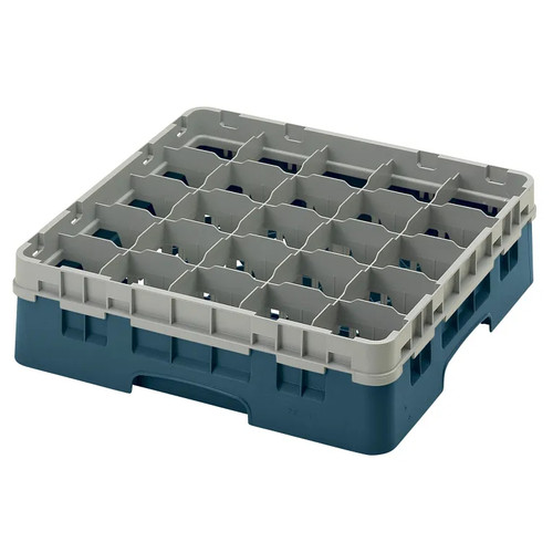 Cambro 25S418414 Camrack Glass Rack With Soft Gray Extender - 5 Cases
