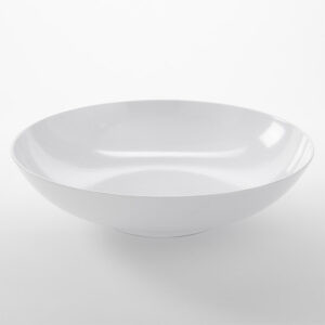 American Metalcraft MEL22 24" 25 Qt. Plastic White Round Mega Bowl