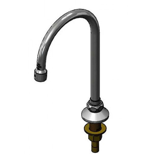 T&S Brass B-0520 Rigid Gooseneck Spout 5-1/2" spread 10-1/4"H