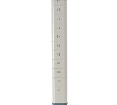 Metro Mq61Cupe Metromax Q Post Special Cut Length 60-3/16"H Epoxy Coated Steel