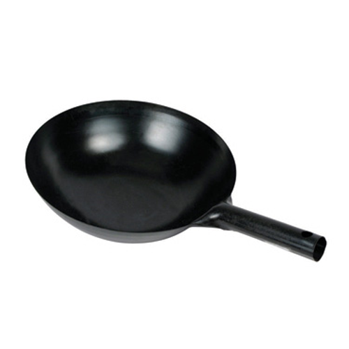 Winco WOK-36 16" Dia. Black Carbon Steel Japanese Wok
