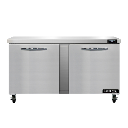 Continental Refrigerator SW60N 60"W Two-Section Work Top Refrigerator