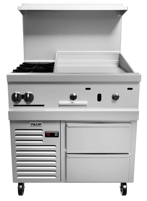 Vulcan 36R-2B24GT 36" Gas Restaurant Range - 100,000 BTU