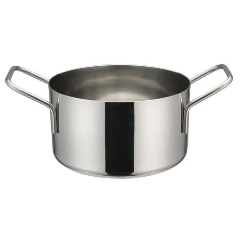 Winco DCWE-104S
 4-1/4"
 17 Oz.
 Stainless Steel
 Round
 Mini Casserole