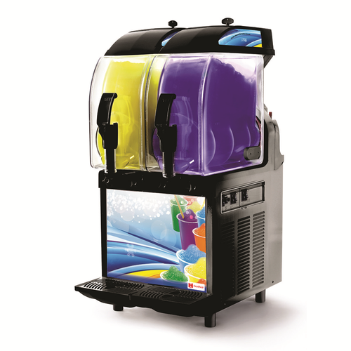 Grindmaster I-PRO 2M W/ LIGHT (2) 2.9 Gallon Countertop Frozen Granita Dispenser with Light Panel - 115 Volts