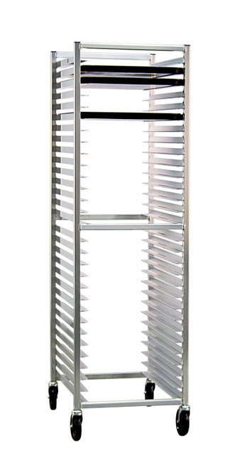 New Age 6330 20.38"W 30 Bun Pan Rack Welded Aluminum with 2" Centers