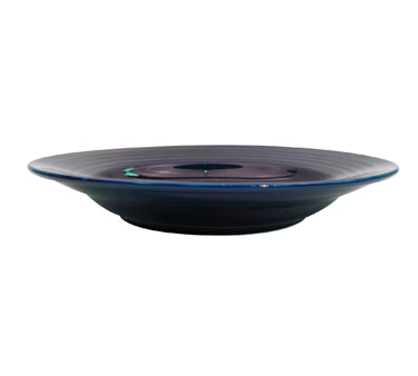 CAC China TG-120-CBU 12" Dia. 22 Oz. Cobalt Porcelain Round Tango Pasta Bowl (1 Dozen)
