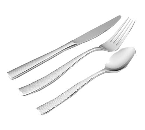 Bon Chef S3903 7.75" 18/10 Stainless Steel Scarlett Soup and Dessert Spoon