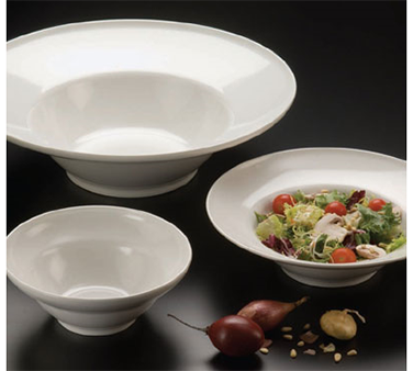 American Metalcraft MEL7 12" 87 Oz. Plastic White Round Endurance Bowl
