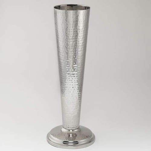 American Metalcraft HMWBSTND 6.13" Dia. x 23.75" H Silver Stainless Steel Wine Bucket Stand